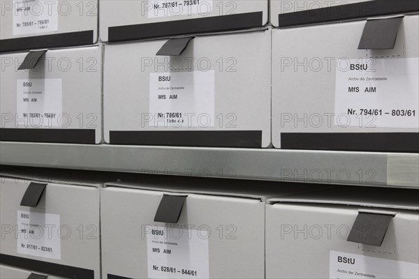 Archived index cards of the Stasi at the Federal Commissioner for the Records of the State Security