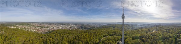 TV tower, the world's first reinforced concrete tower, landmark and sight of the city of Stuttgart