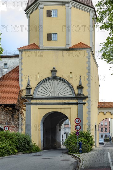 The Westertor, one of Memmingen's historic city gates, in the west of the old town centre of