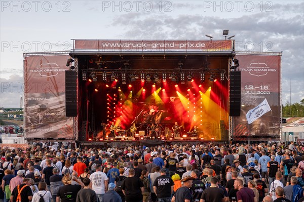 36th International ADAC Truck Grand Prix 2023, festival stage at the Muellenbachschleife