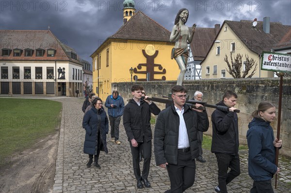Historic Good Friday procession for 350 years with life-size wood-carved figures from the 18th