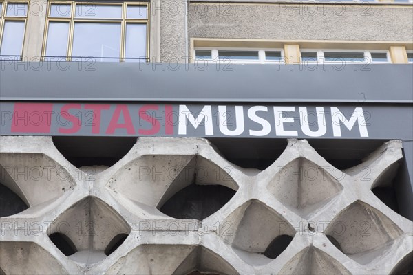Exterior view of the Stasi Museum in the former MfS building. The exhibition in the Stasi Museum