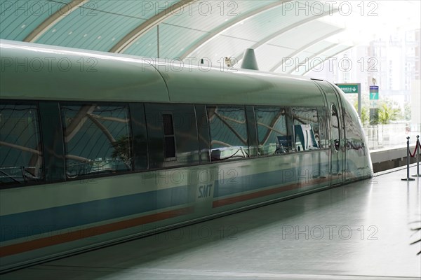 Shanghai Transrapid Maglev Shanghai Maglev Train Station Station, Shanghai, China, Asia, An empty