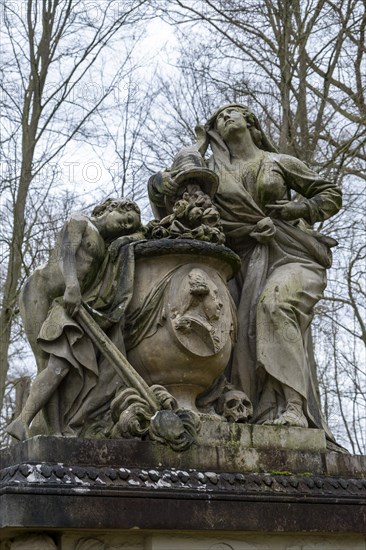 Monument to Duke Friedrich zu Mecklenburg (1717-1785) in Ludwigslust Palace Park, created in 1788