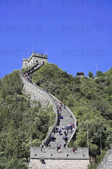 Great Wall of China, near Mutianyu, Beijing, China, Asia, The Great Wall of China stretches across