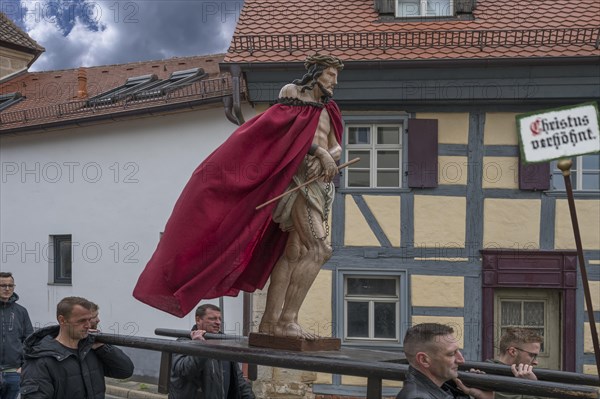 Historic Good Friday procession for 350 years with life-size wood-carved figures from the 18th