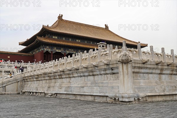 China, Beijing, Forbidden City, UNESCO World Heritage Site, Forbidden City with detailed view of