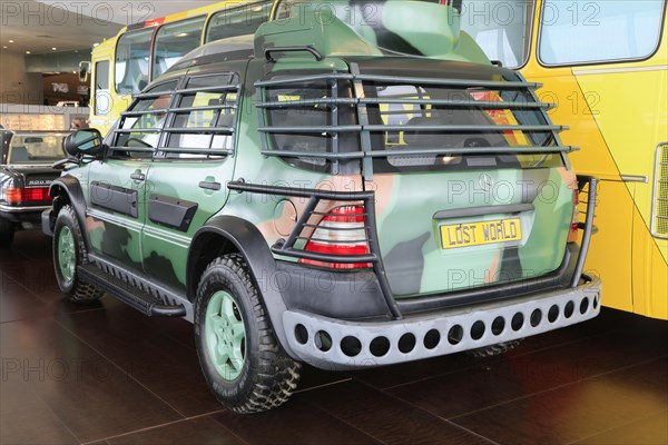 Mercedes-Benz ML 320 from the Spielberg film Lost World, Mercedes-Benz Museum, Stuttgart,