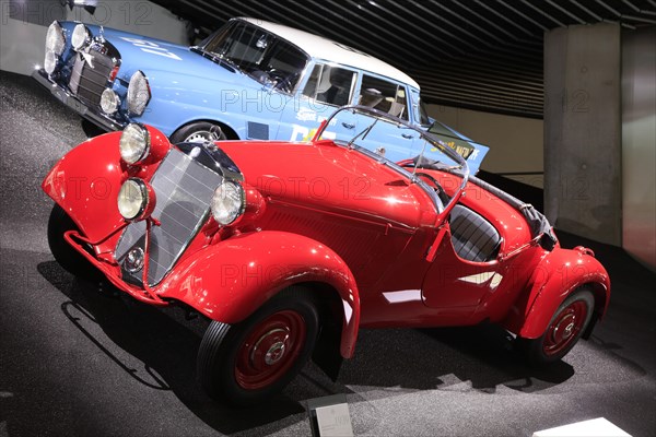 Mercedes-Benz 230 S off-road sports car from 1939, Mercedes-Benz Museum, Stuttgart,