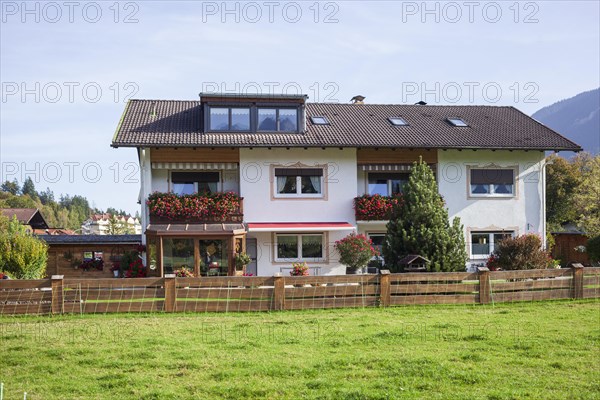 Residential house with holiday flats and pasture, district of Garmisch, Garmisch-Partenkirchen,