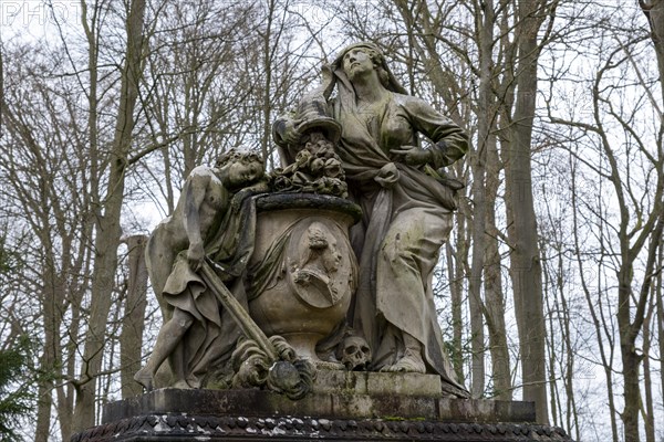 Monument to Duke Friedrich zu Mecklenburg (1717-1785) in Ludwigslust Palace Park, created in 1788