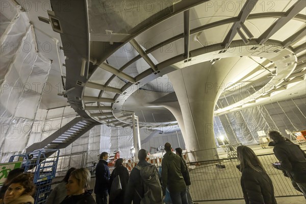 Open construction site days at the new main railway station. 115, 000 visitors visit the