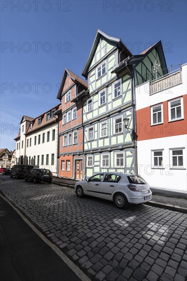 Half-timbered houses, Schmalkalden, Thuringia, Germany, Europe