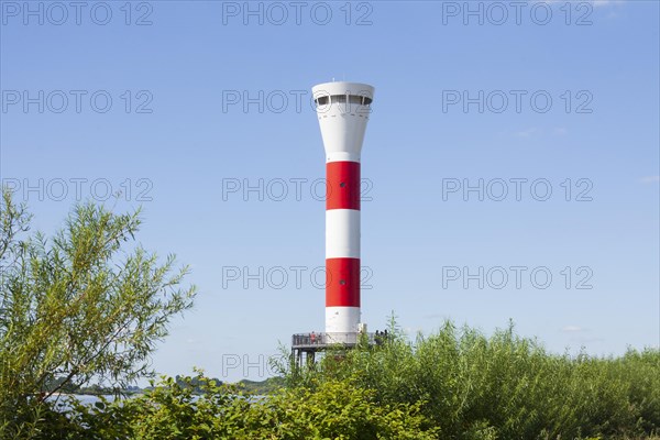 Lighthouse on the Elbe, Blankenese district, Hamburg, Germany, Europe
