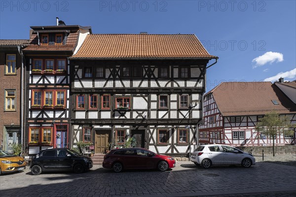 Half-timbered houses, Schmalkalden, Thuringia, Germany, Europe