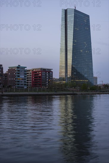 European Central Bank, architect Coop Himmelblau, Frankfurt am Main, Hesse, Germany, Europe