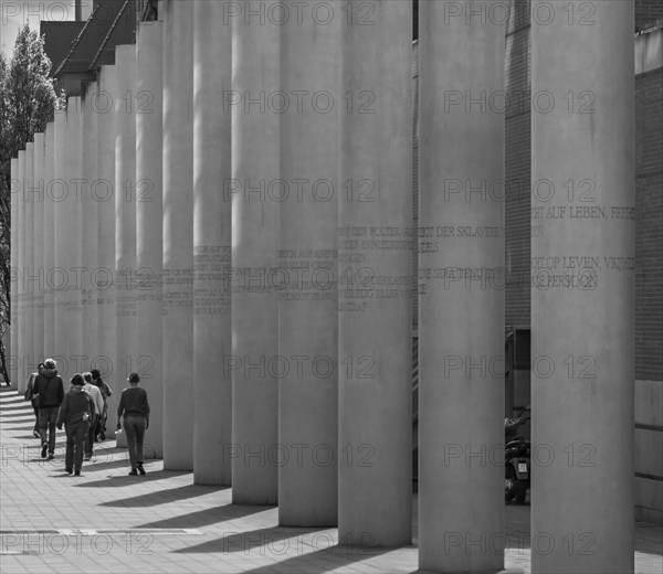 The Street of Human Rights, a memorial in the city centre of Nuremberg, created by the Israeli