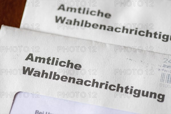 Official election notification, for the European Parliament, the regional assembly, the district