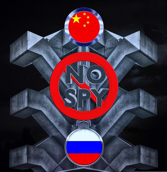 Symbolic image, China, Russia, ransomware, data centres, servers, cyber security, cyber attacks