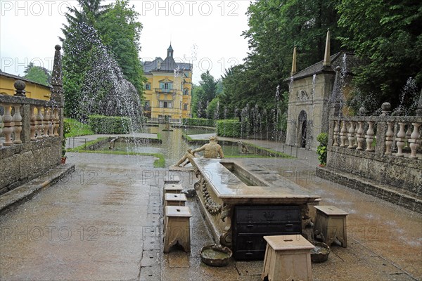 Hellbrunn Palace, Salzburg, Austria, trick fountains, Europe