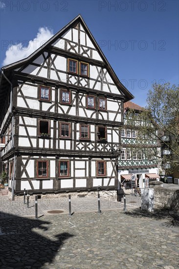 Half-timbered houses, Schmalkalden, Thuringia, Germany, Europe
