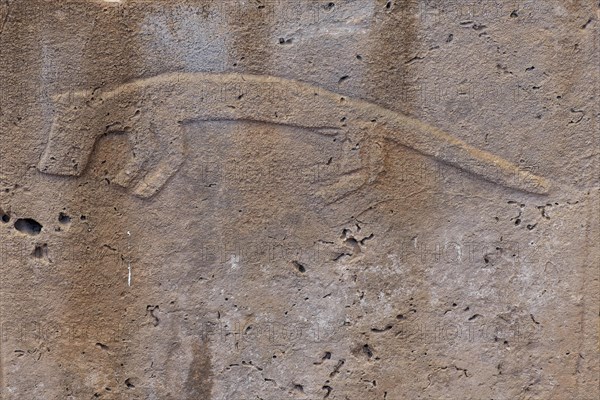 Gobekli Tepe neolithic archaeological site dating from 10 millennium BC, Massive stone pillars with