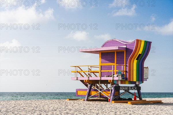 12th Street Lifeguard Tower, Miami Beach, Florida, USA, North America