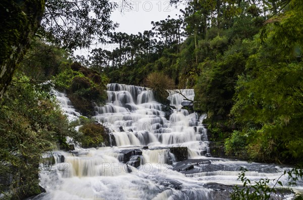 Beautiful view of Caracol Waterfall (Snail Waterfall), Canela- Rio Grande do Sul, Brazil, South