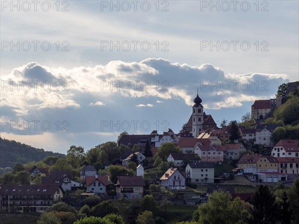 Church tower, Roman Catholic parish church of St Martin, Riegersburg, Styria, Austria, Europe