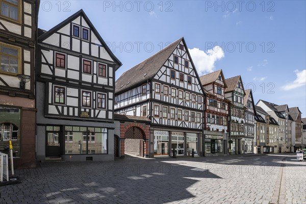 Half-timbered houses, Schmalkalden, Thuringia, Germany, Europe