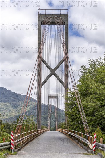 Rio Yelcho Bridge, Carretera Austral, Puerto Cardenas, Chaiten, Los Lagos, Chile, South America