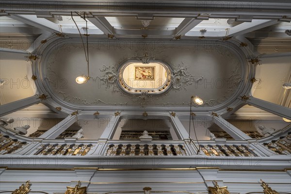 Anna Amalia Library, ceiling painting, Weimar, Thuringia, Germany, Europe