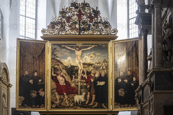City Church of St Peter and Paul, Cranach painting, Weimar, Thuringia, Germany, Europe