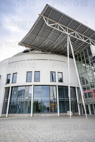 Entrance of the university building of the Department of Mechanical Engineering, Technical