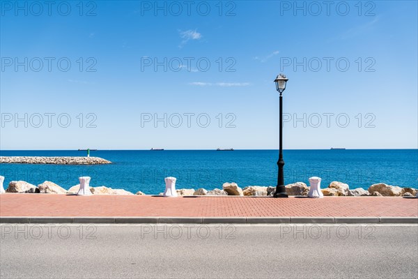 Moll de Llevant waterfront promenade, a 4.5 km long promenade for joggers, walkers, cyclists and