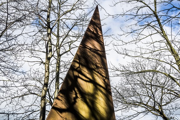 Iron sculpture, Altes spa hotel, Dangast, Jade Bay, North Sea, Lower Saxony, Germany, Europe