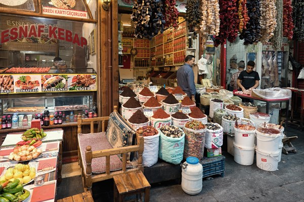 Spice market, Sanliurfa bazaar, Turkey, Asia