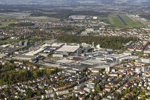 Industrial area with the companies ZF Friedrichshafen, Zeppelin Systems, MTU, Rolls-Royce