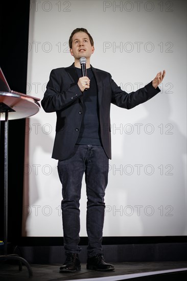 SPD Secretary General Kevin Kuehnert at the presentation of the European election campaign. Berlin,