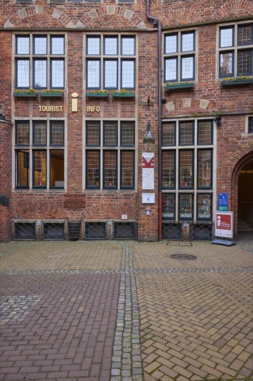 Tourist-Info in the Boettcherstrasse in Bremen, Hanseatic City, State of Bremen, Germany, Europe