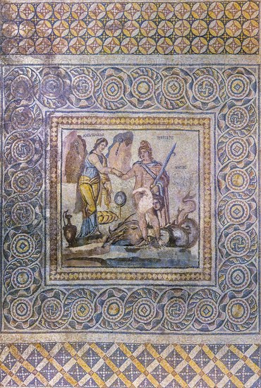 Perseus and Andromeda mosaic, Zeugma mosaic Museum, Gaziantep, Turkey, Asia