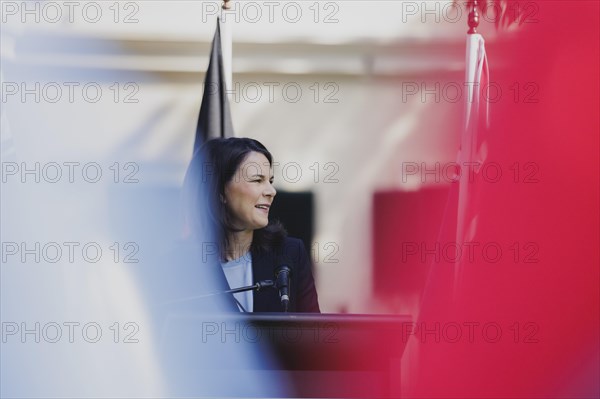 Annalena Baerbock (Alliance 90/The Greens), Federal Foreign Minister, pictured at a press