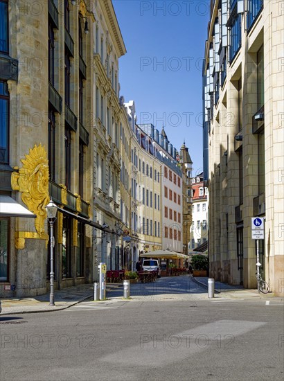 Historic Klostergasse, Leipzig, Saxony, Germany, Europe