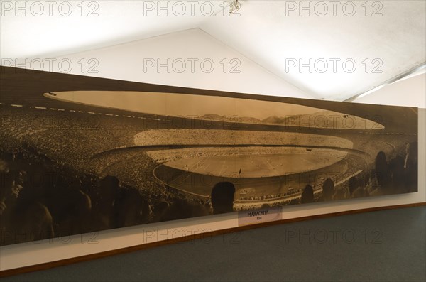 Montevideo, Uruguay, enero 02, 2024: Soccer museum, located inside the Centenario Stadium, South
