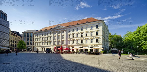 The Haus Grosser Blumenberg on Richard-Wagner-Platz, Leipzig, Saxony, Germany, Europe