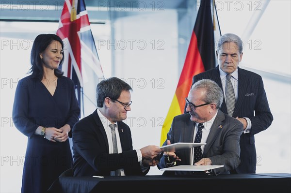 Signing ceremony of a letter of intent to establish a research partnership in the Antarctic between
