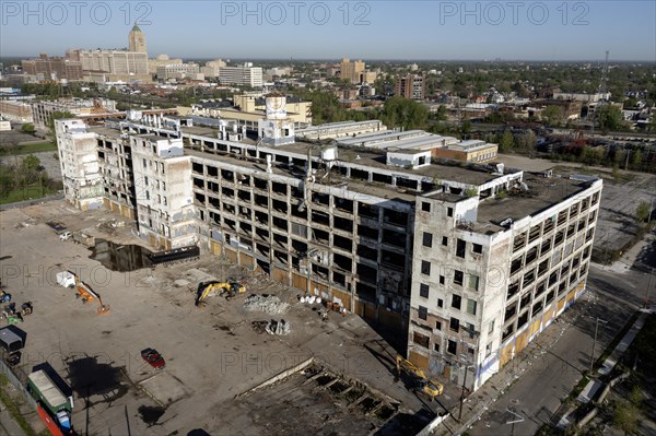 Detroit, Michigan, The abandoned Fisher Body 21 auto factory is being converted to Fisher 21 Lofts,