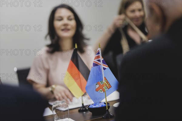 (L-R) Annalena Baerbock (Alliance 90/The Greens), Federal Foreign Minister, meets Viliame Gavoka,