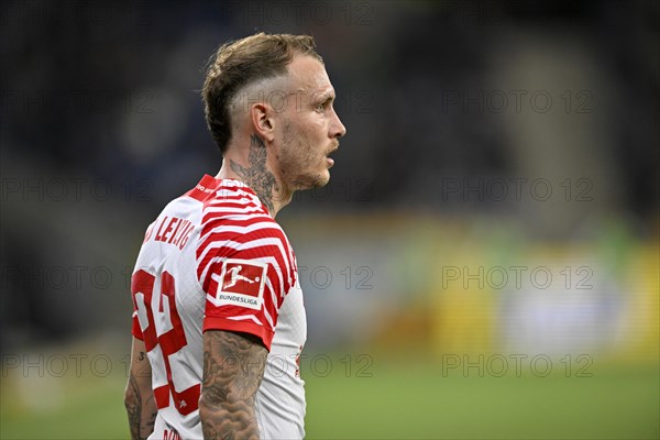 David Raum RasenBallsport Leipzig RBL (22), Tattoo, PreZero Arena, Sinsheim, Baden-Wuerttemberg,