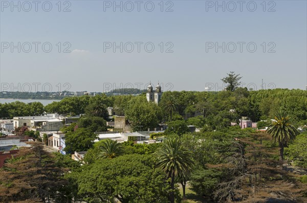 Colonia del Sacramento, Uruguay, 14th January 2022, Aerial view of Colonia del Sacramento